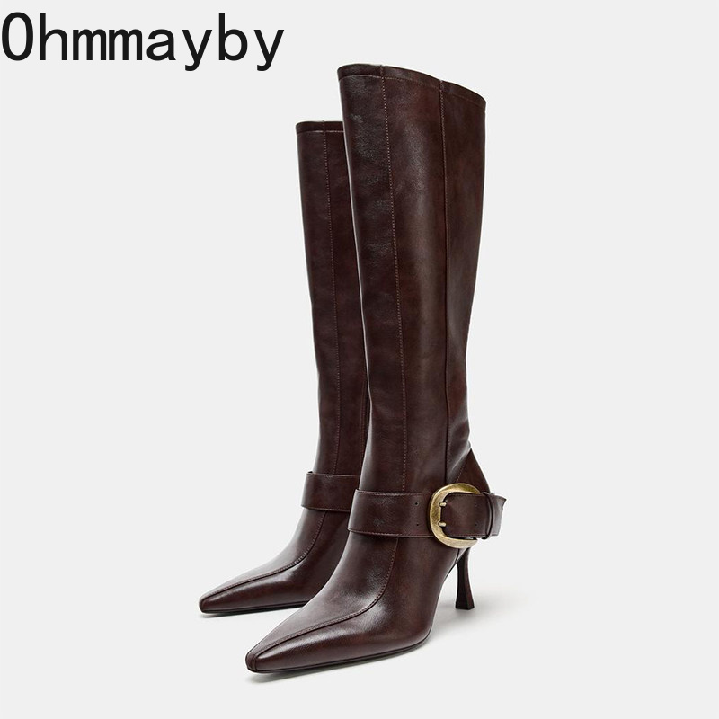 Women Pointed Toe Knee High Bo - огляд і ціна Women'S Fashion Knee High Boots