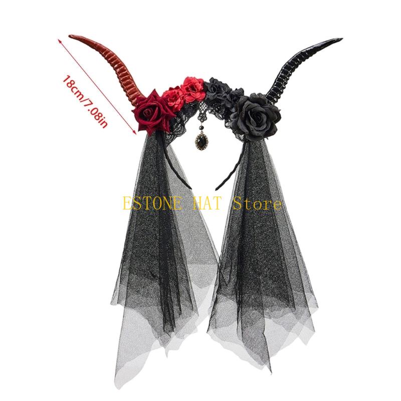 49MF Floral Animal Horn Shaped - огляд і ціна Women Fashion Photoshoot